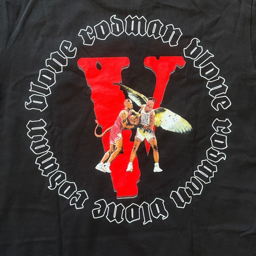 VLONE Dennis Rodman Graphic T Shirt Black Large Limited Edition - Picture 5 of 7